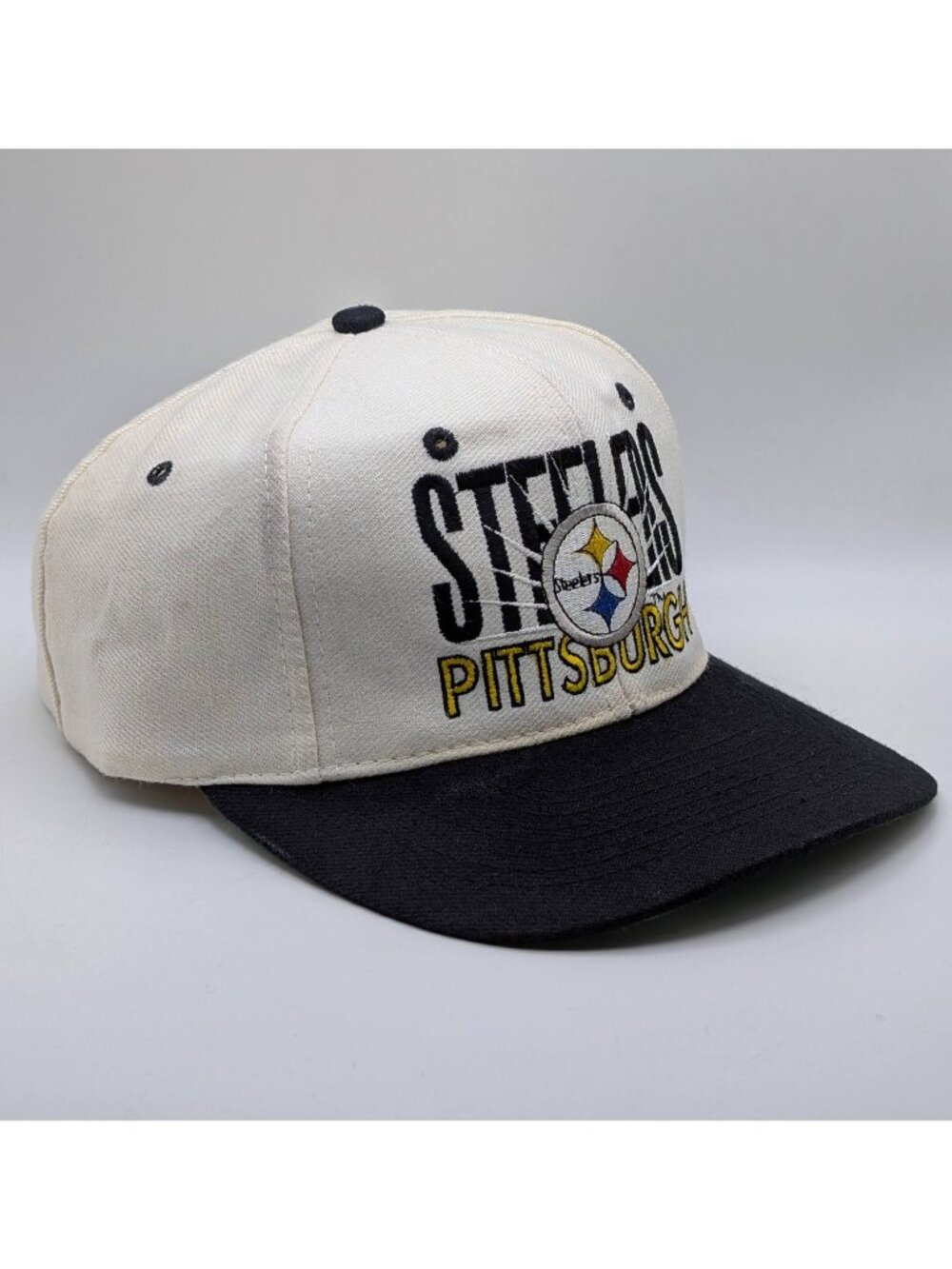 Pittsburgh Steelers AJD Snapback Hat NFL Football Retro Cap Vintage 90s Sports